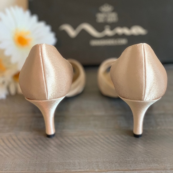 nina shoes rose gold